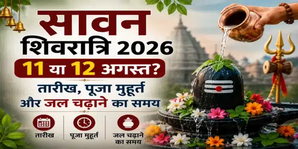 Sawan Shivratri 2026 11 या 12 अगस्त पूजा मुहूर्त और जल चढ़ाने का समय