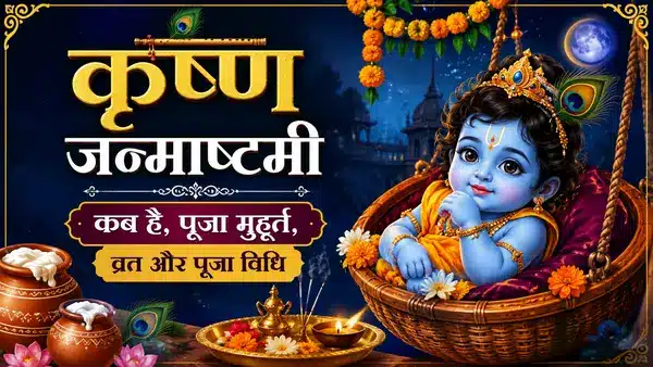 krishna janmashtami कब है, पूजा मुहूर्त, व्रत और पूजा विधि