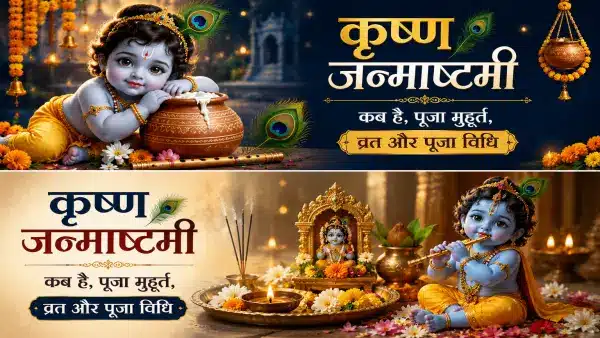 krishna janmashtami कब है, पूजा मुहूर्त, व्रत और पूजा विधि